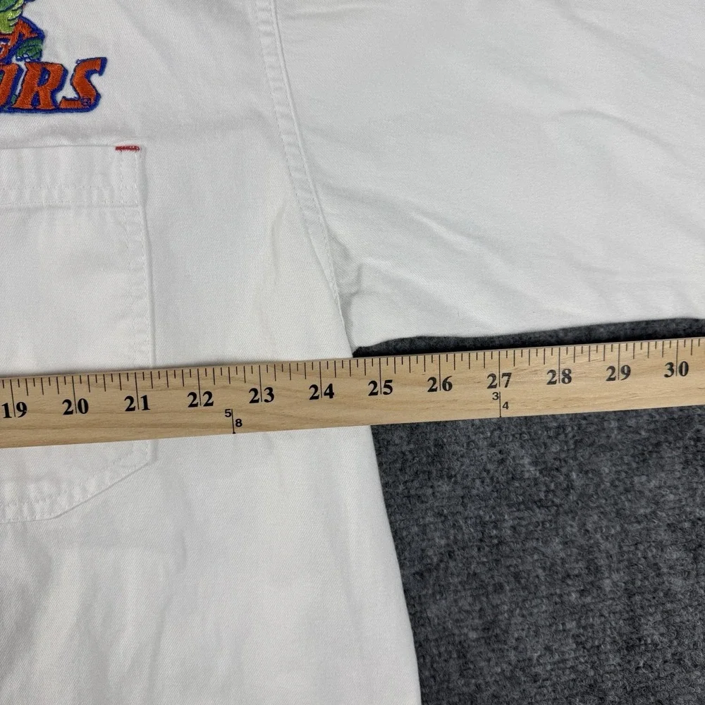 VTG Levis Florida Gators Men Button Up Shirt XL White Long Sleeve 90s Y2K